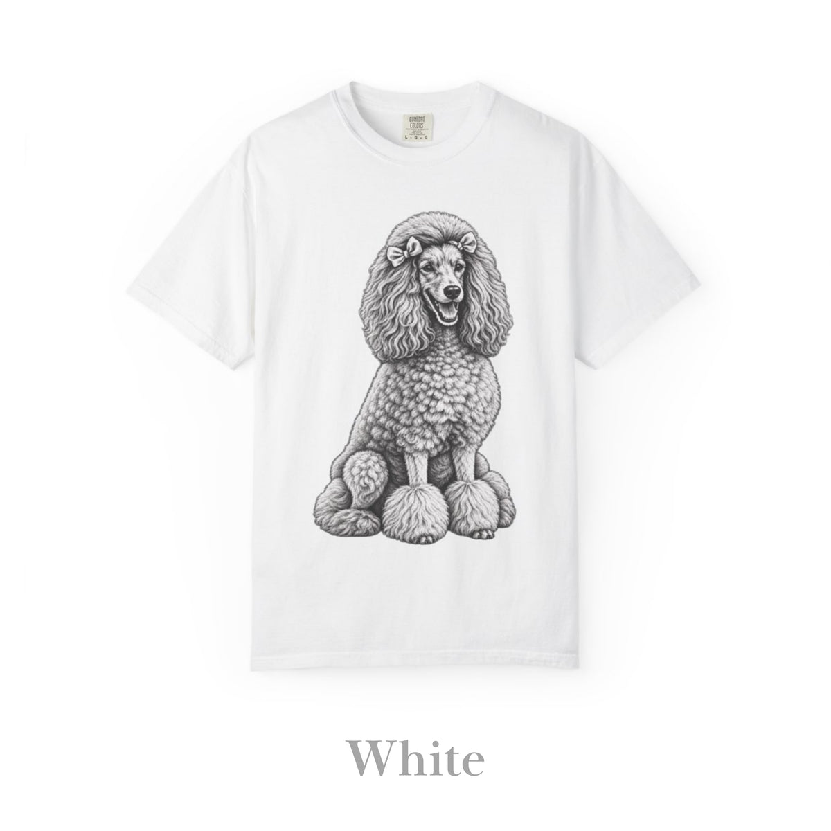 Poodle , Illustrated Unisex T-Shirt | Exceptional Comfort