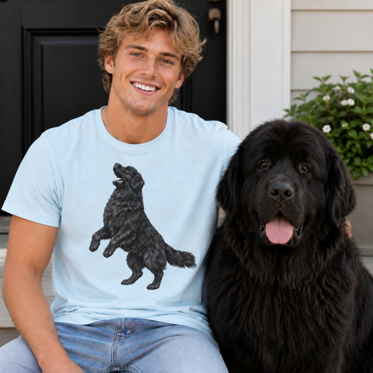 Newfoundland, Illustrated Unisex T-Shirt | Exceptional Comfort