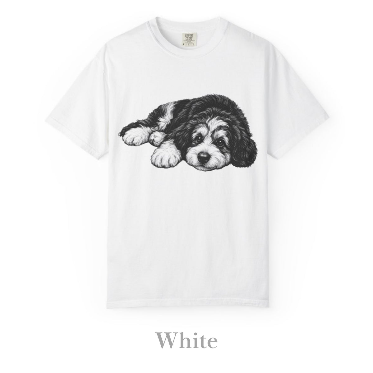 Bernedoodle, Illustrated Unisex T-Shirt | Exceptional Comfort