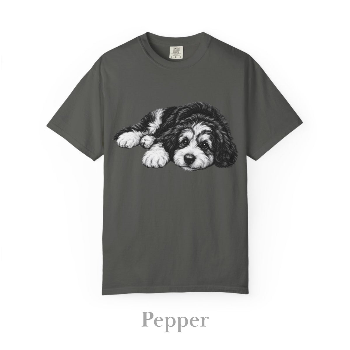 Bernedoodle, Illustrated Unisex T-Shirt | Exceptional Comfort