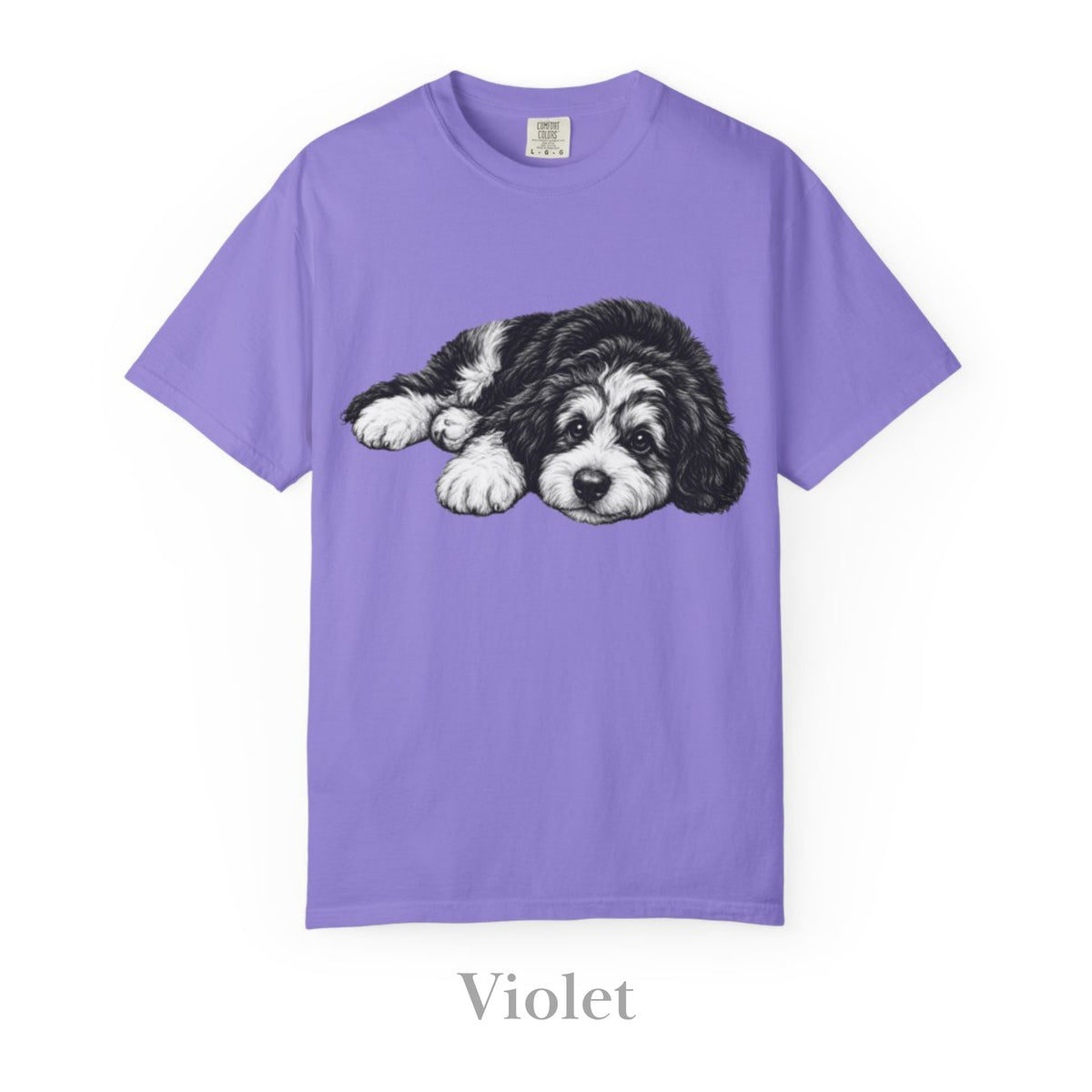 Bernedoodle, Illustrated Unisex T-Shirt | Exceptional Comfort