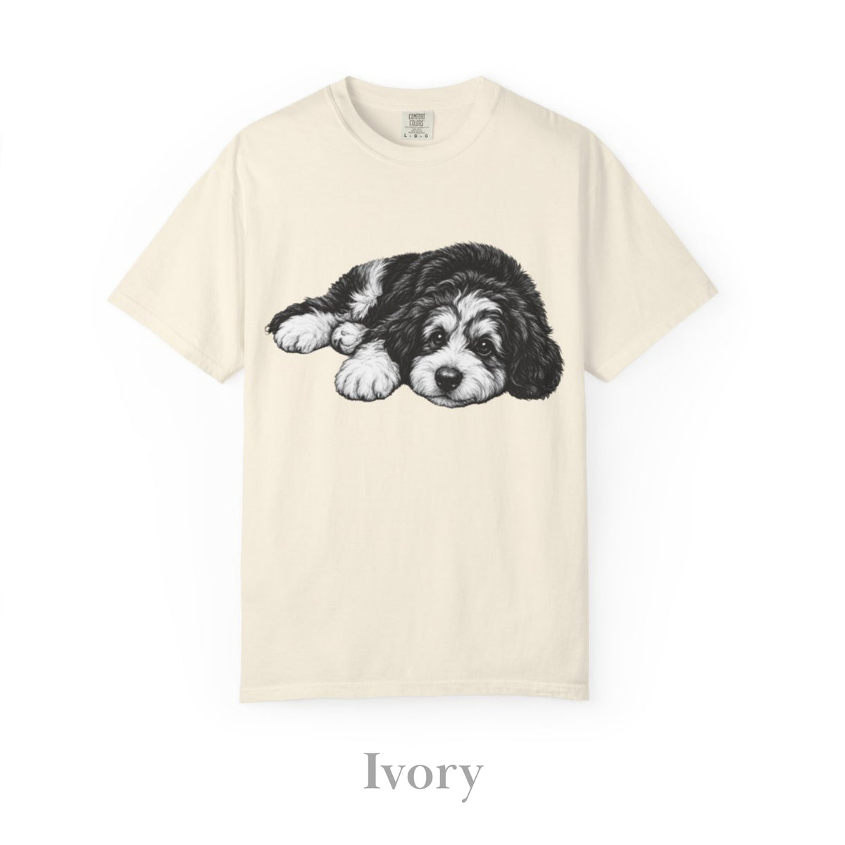 Bernedoodle, Illustrated Unisex T-Shirt | Exceptional Comfort