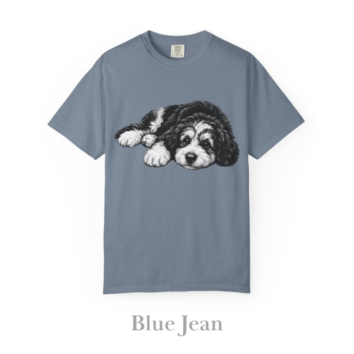 Bernedoodle, Illustrated Unisex T-Shirt | Exceptional Comfort