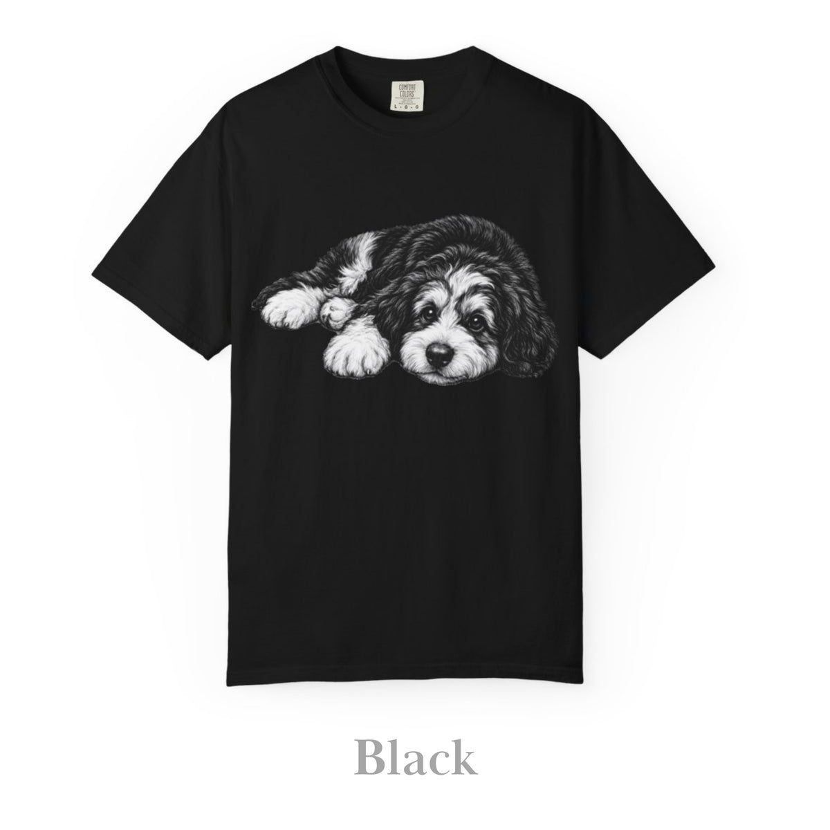 Bernedoodle, Illustrated Unisex T-Shirt | Exceptional Comfort