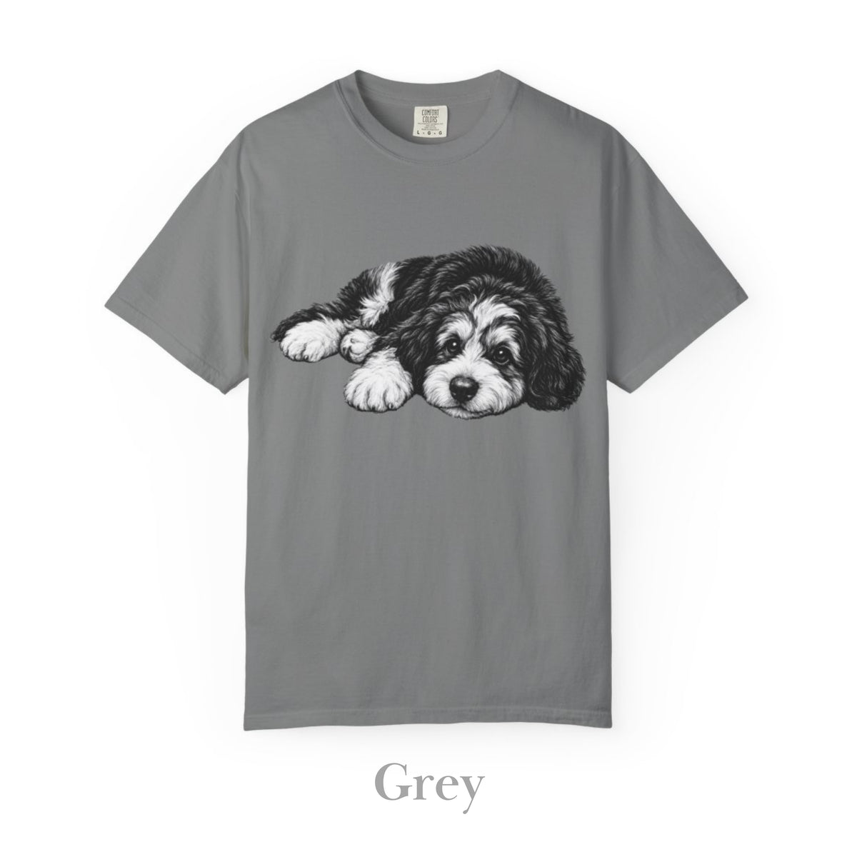 Bernedoodle, Illustrated Unisex T-Shirt | Exceptional Comfort