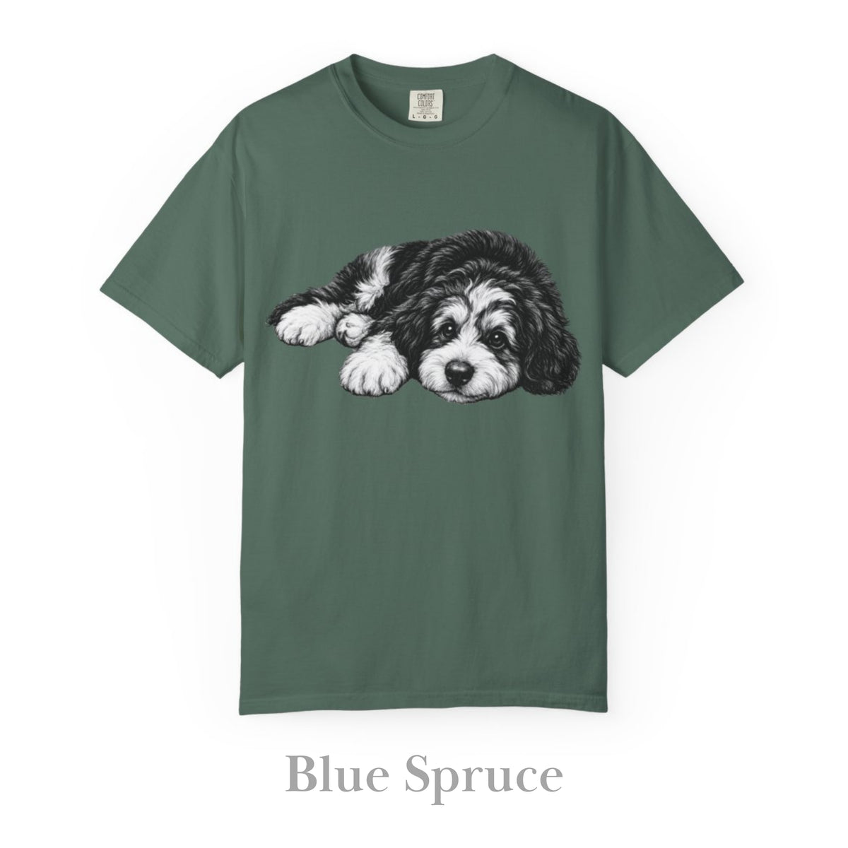 Bernedoodle, Illustrated Unisex T-Shirt | Exceptional Comfort