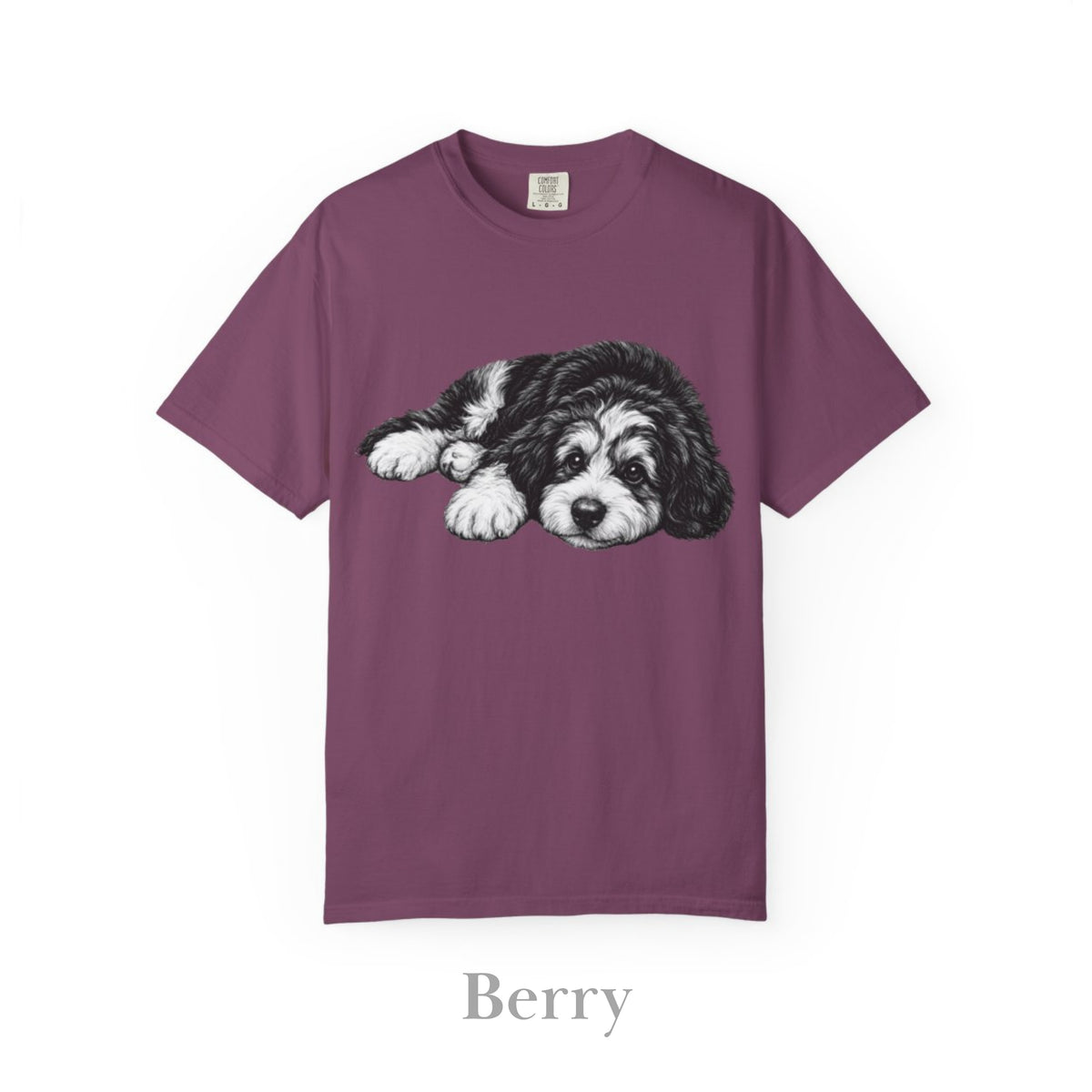 Bernedoodle, Illustrated Unisex T-Shirt | Exceptional Comfort
