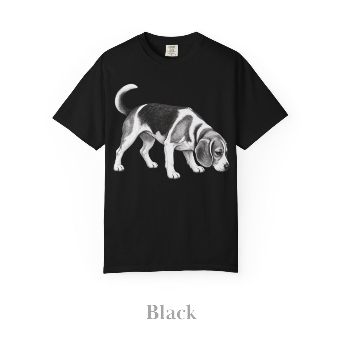 Beagle, Illustrated Unisex T-Shirt | Exceptional Comfort