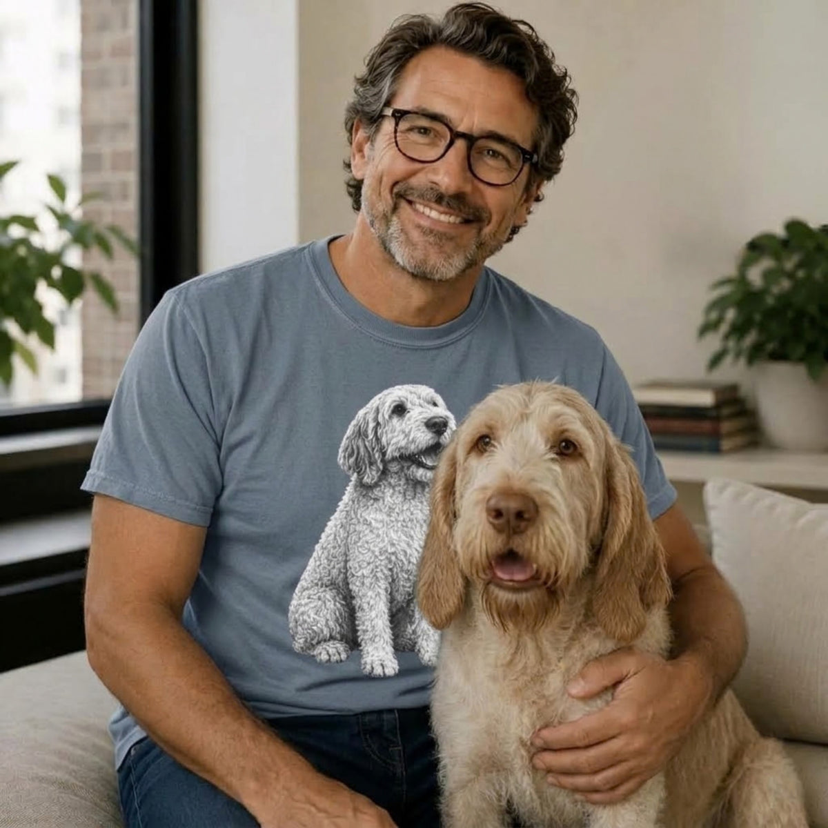 Italiano Spinone, Illustrated Unisex T-Shirt | Exceptional Comfort