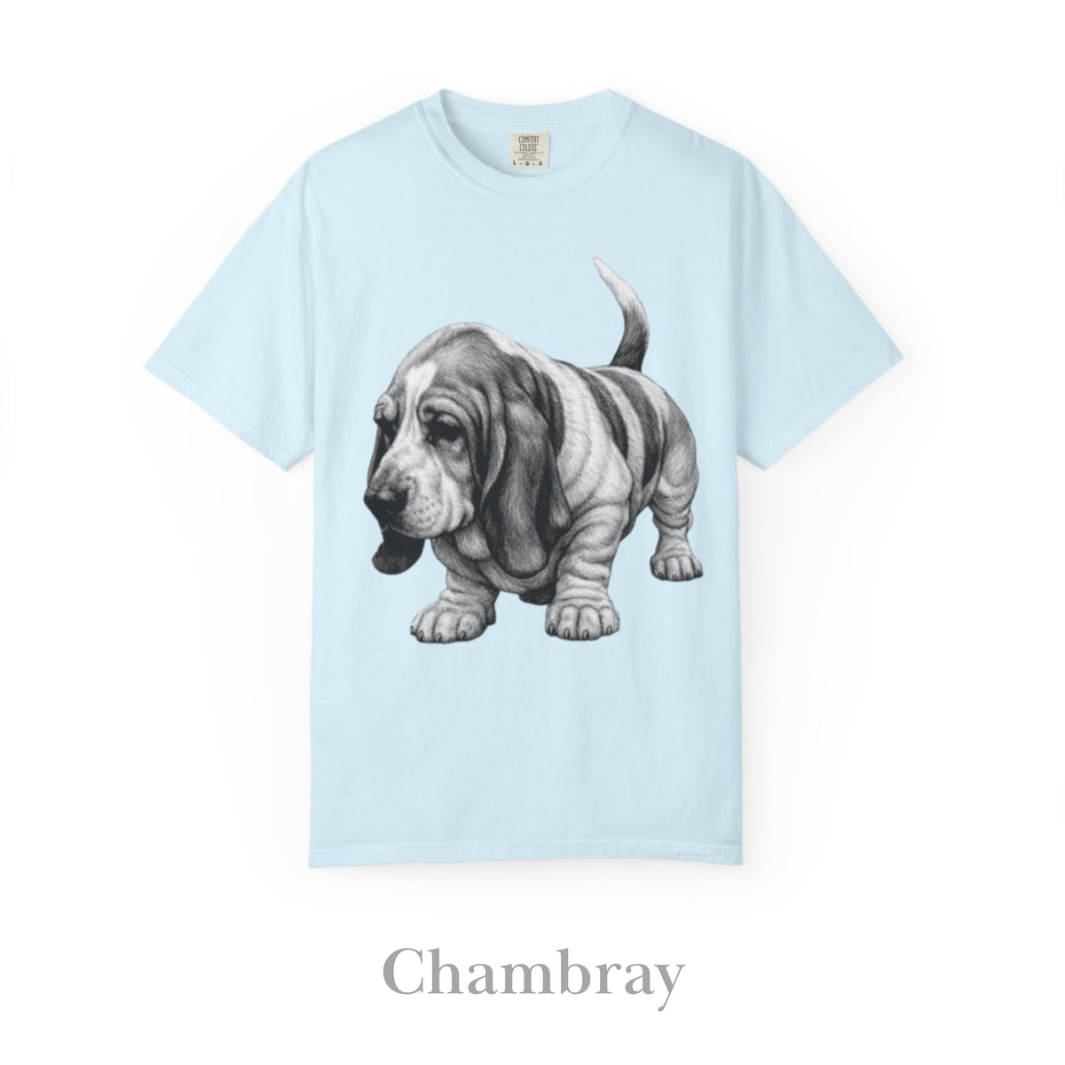 Basset Hound, Illustrated Unisex T-Shirt | Exceptional Comfort