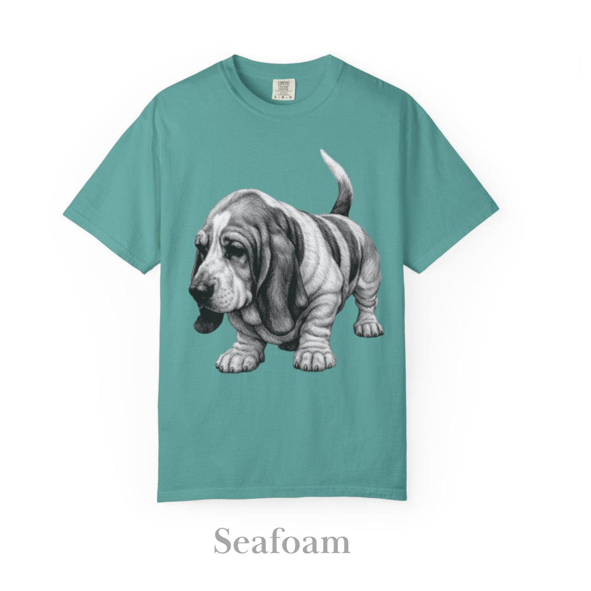 Basset Hound, Illustrated Unisex T-Shirt | Exceptional Comfort