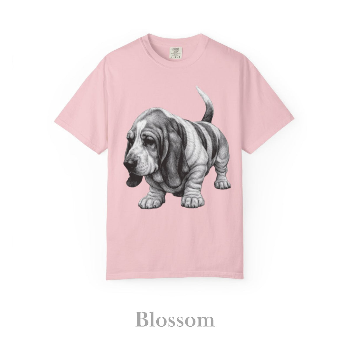 Basset Hound, Illustrated Unisex T-Shirt | Exceptional Comfort