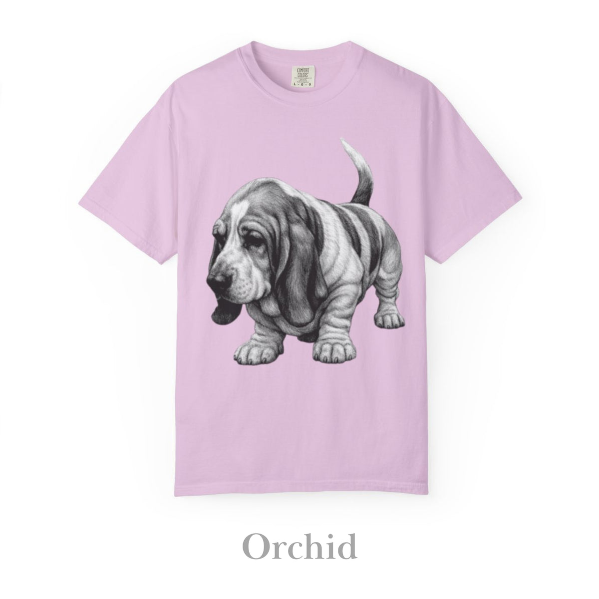 Basset Hound, Illustrated Unisex T-Shirt | Exceptional Comfort