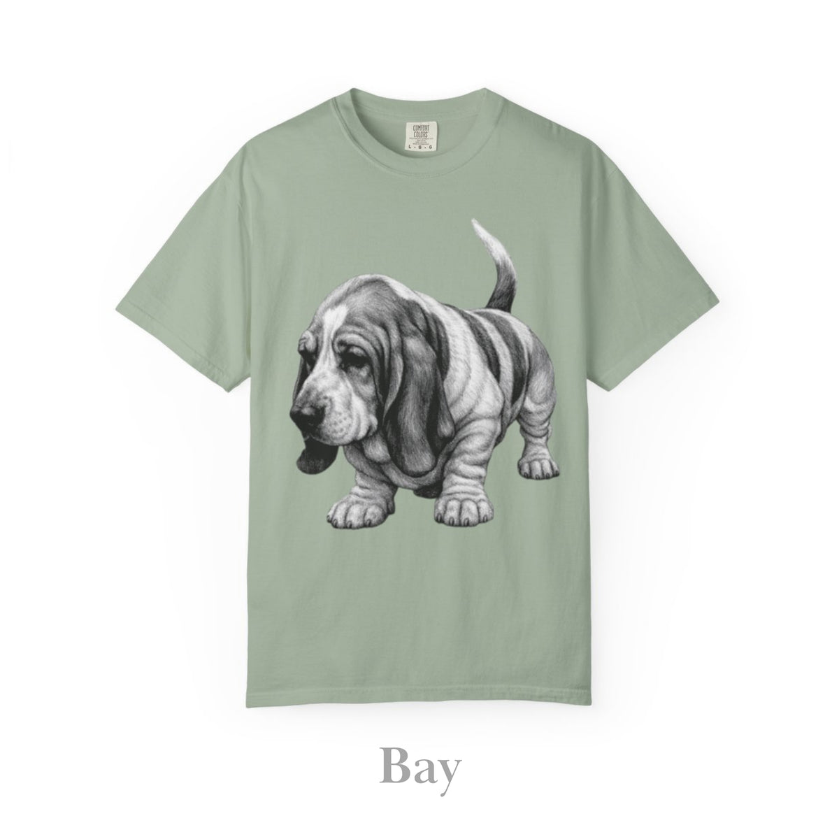 Basset Hound, Illustrated Unisex T-Shirt | Exceptional Comfort