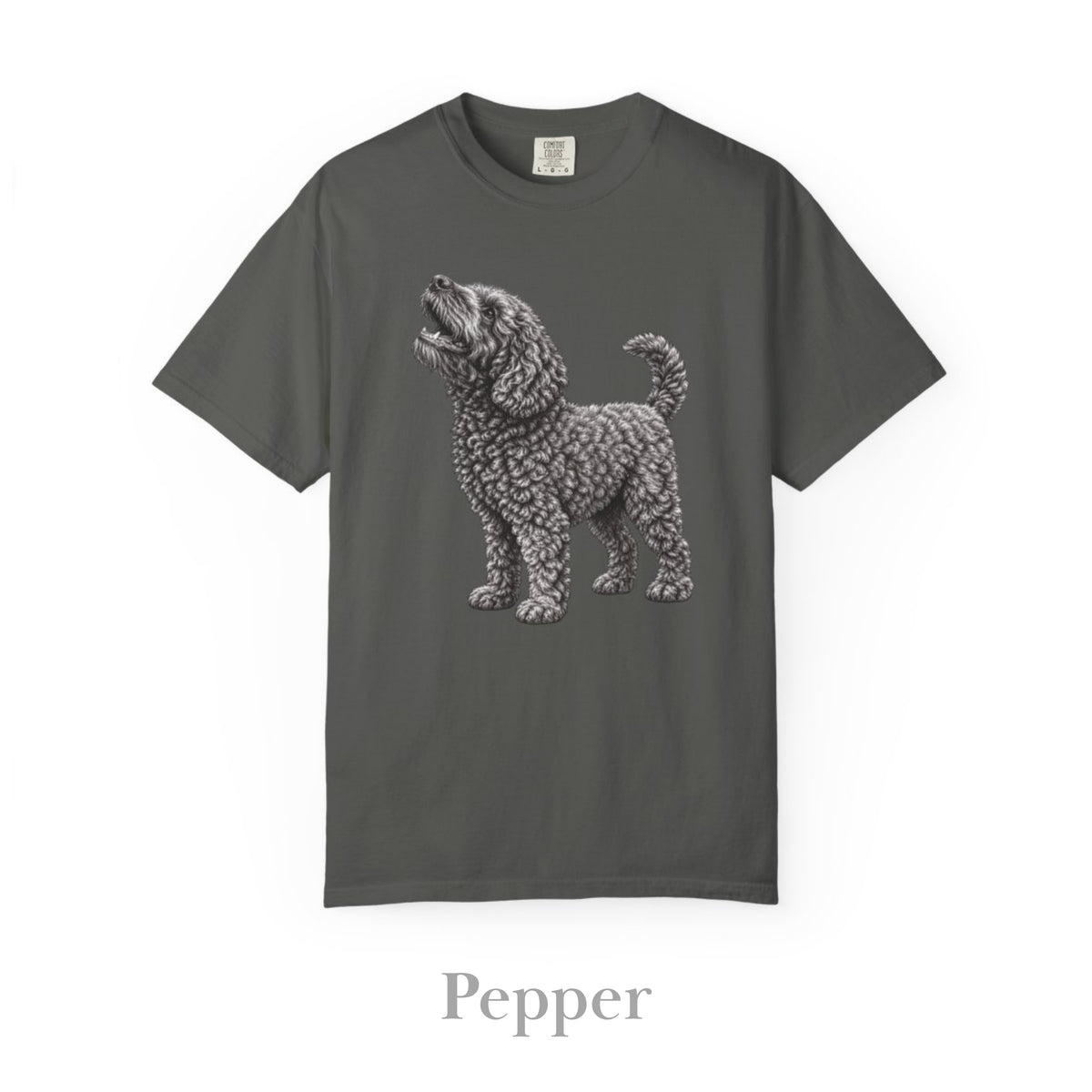Barbet Dog , Illustrated Unisex T-Shirt | Exceptional Comfort