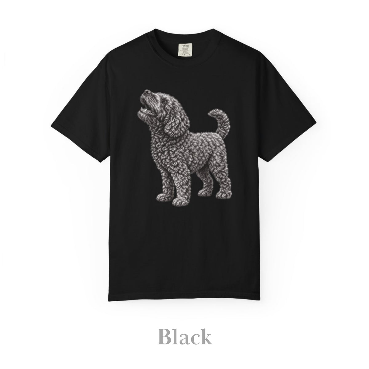 Barbet Dog , Illustrated Unisex T-Shirt | Exceptional Comfort