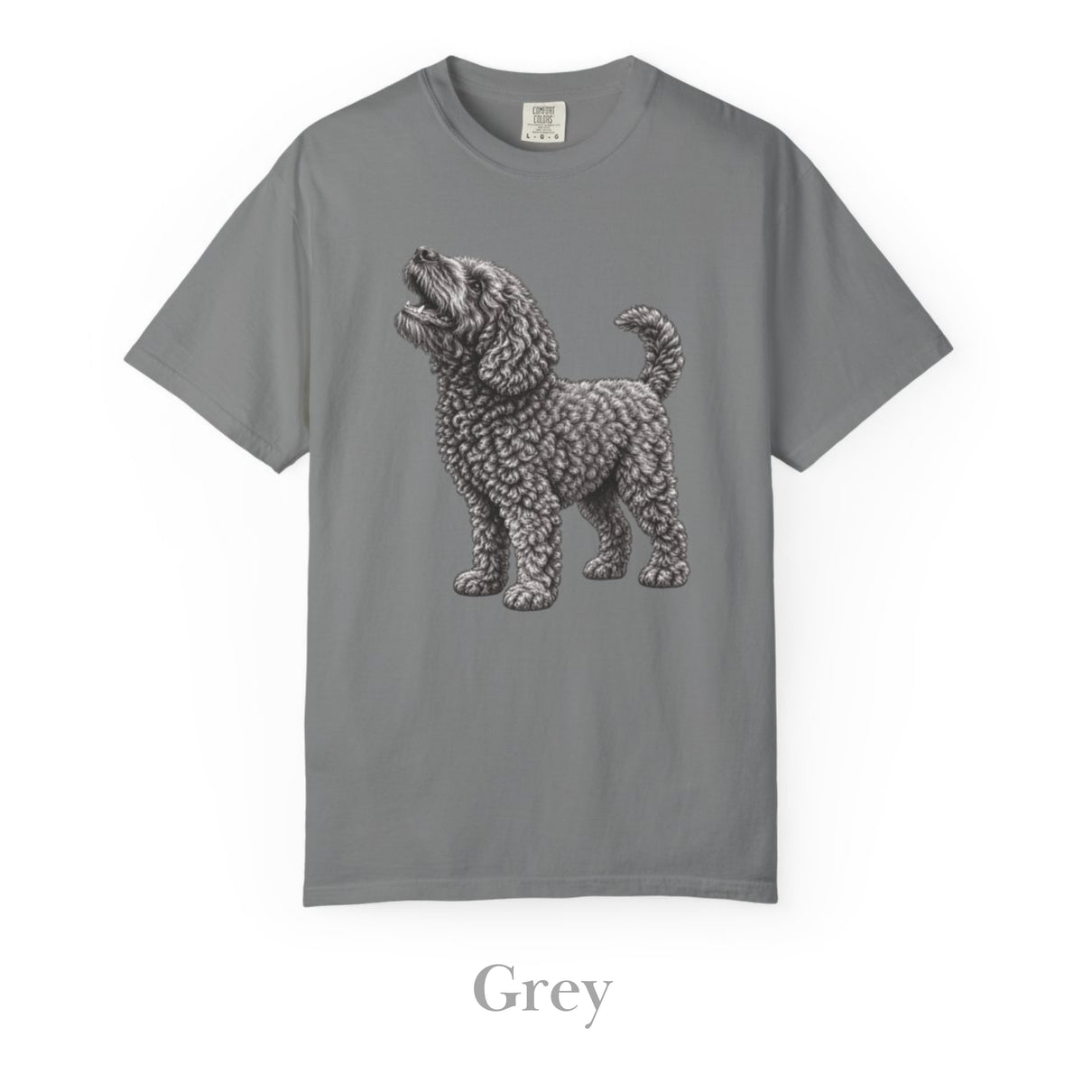 Barbet Dog , Illustrated Unisex T-Shirt | Exceptional Comfort