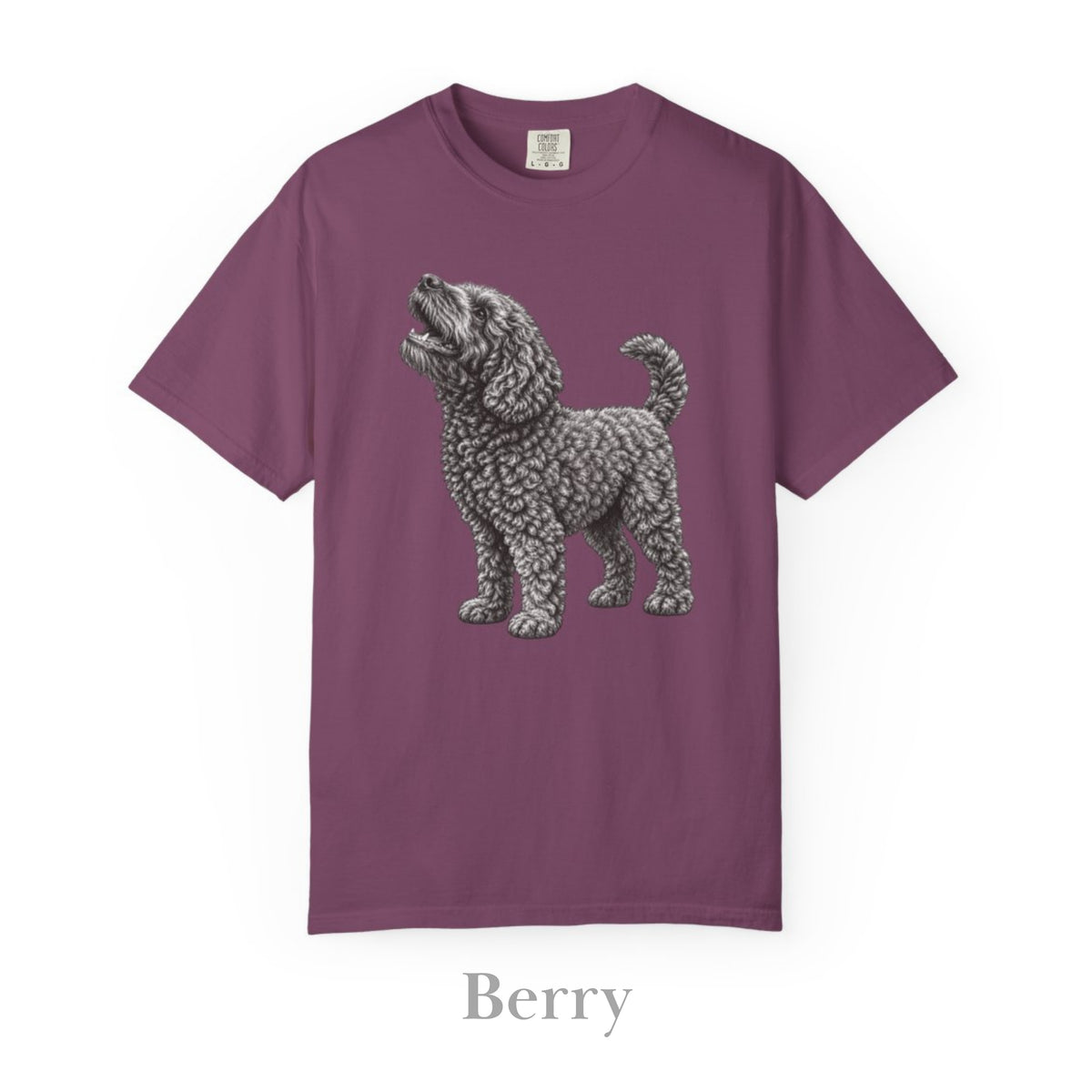 Barbet Dog , Illustrated Unisex T-Shirt | Exceptional Comfort