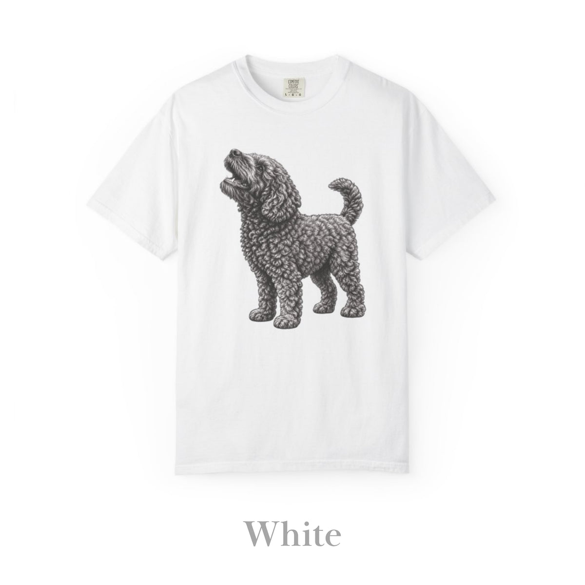 Barbet Dog , Illustrated Unisex T-Shirt | Exceptional Comfort