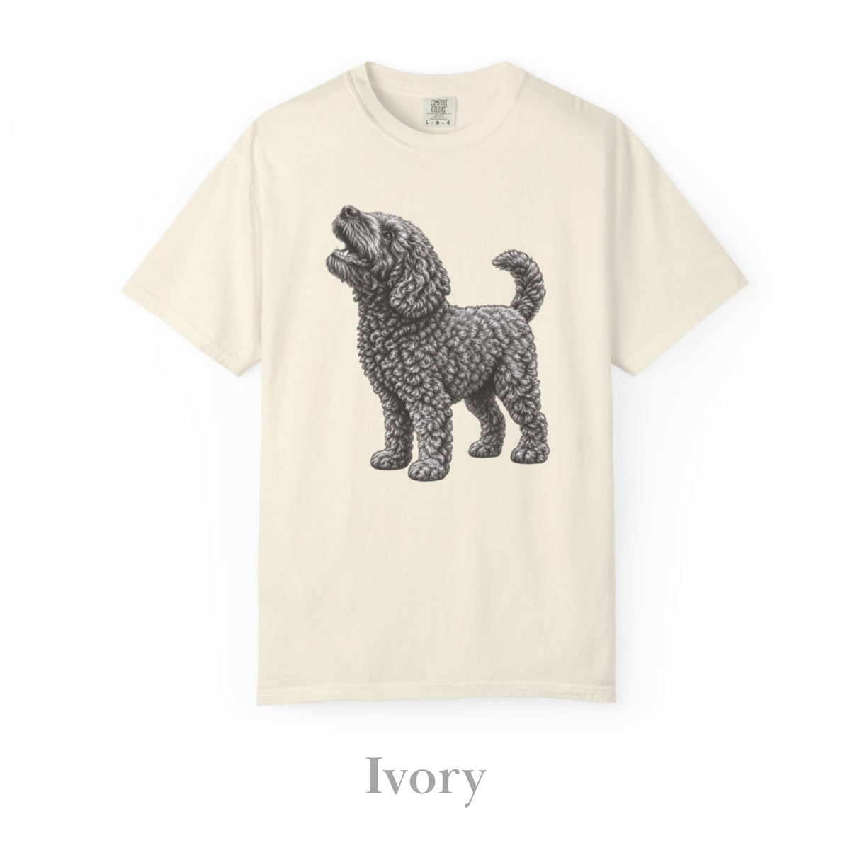 Barbet Dog , Illustrated Unisex T-Shirt | Exceptional Comfort