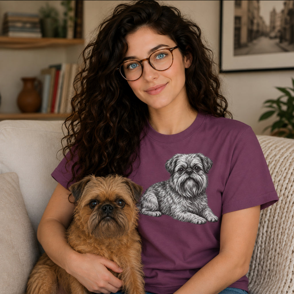 Brussels Griffon, Illustrated Unisex T-Shirt | Exceptional Comfort
