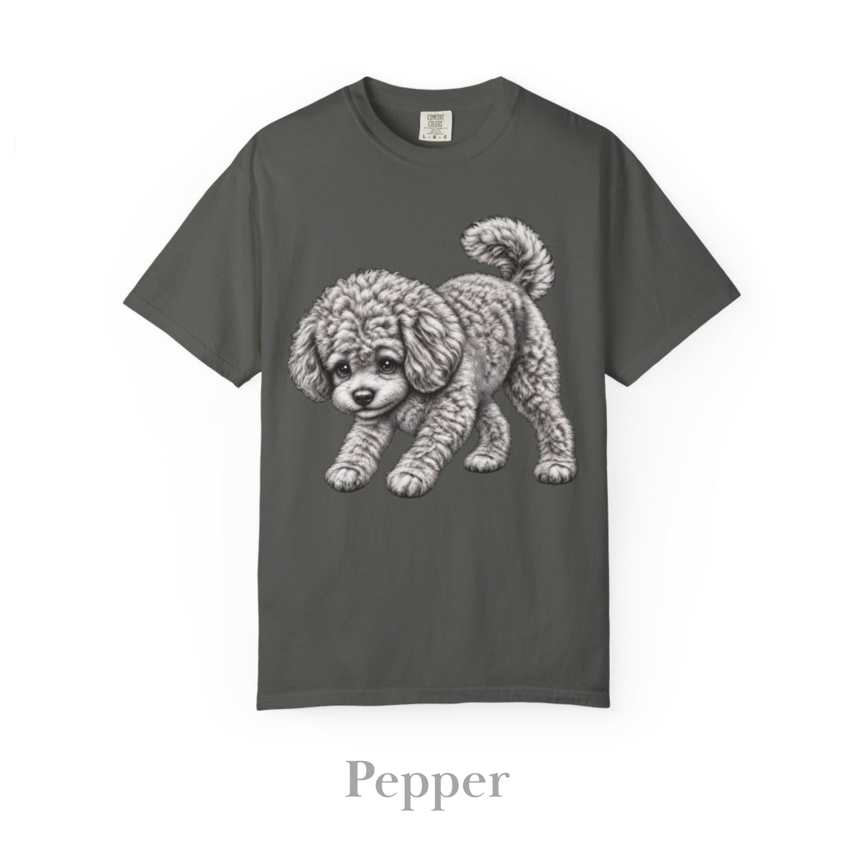 Toy Poodle, Illustrated Unisex T-Shirt | Exceptional Comfort