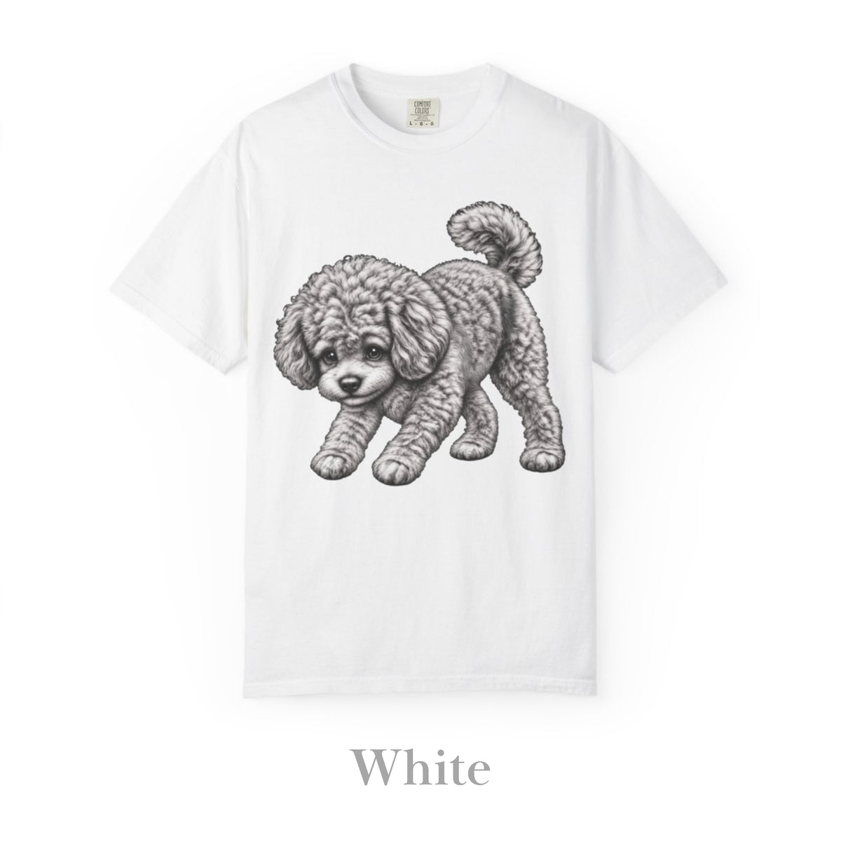 Toy Poodle, Illustrated Unisex T-Shirt | Exceptional Comfort