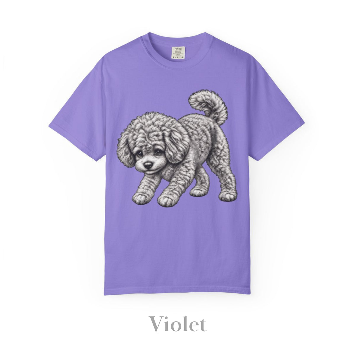 Toy Poodle, Illustrated Unisex T-Shirt | Exceptional Comfort
