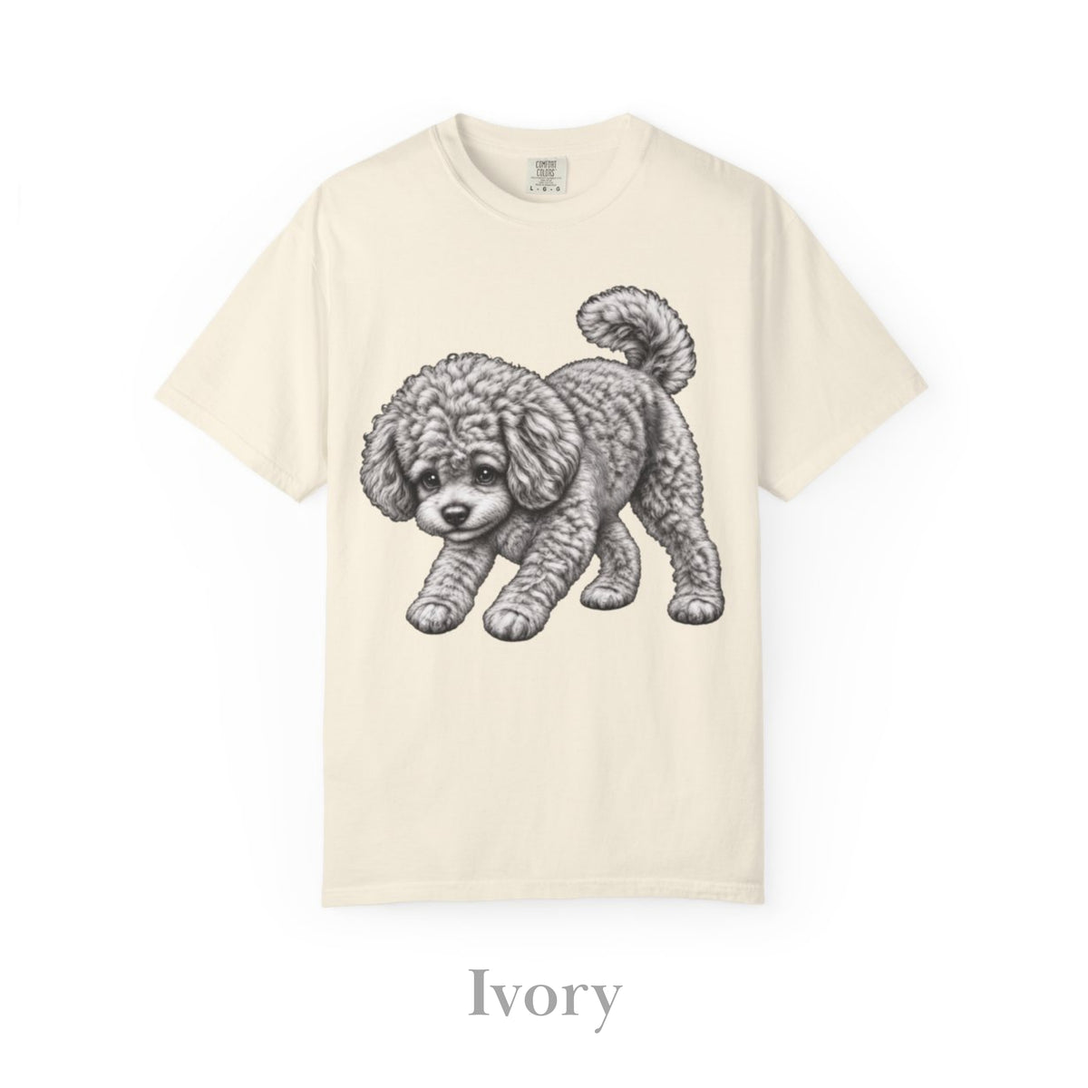 Toy Poodle, Illustrated Unisex T-Shirt | Exceptional Comfort