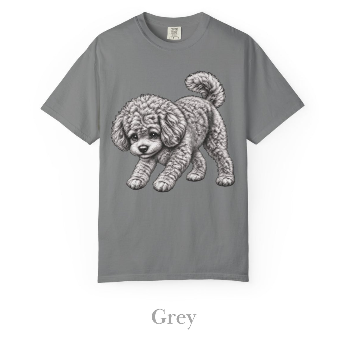 Toy Poodle, Illustrated Unisex T-Shirt | Exceptional Comfort
