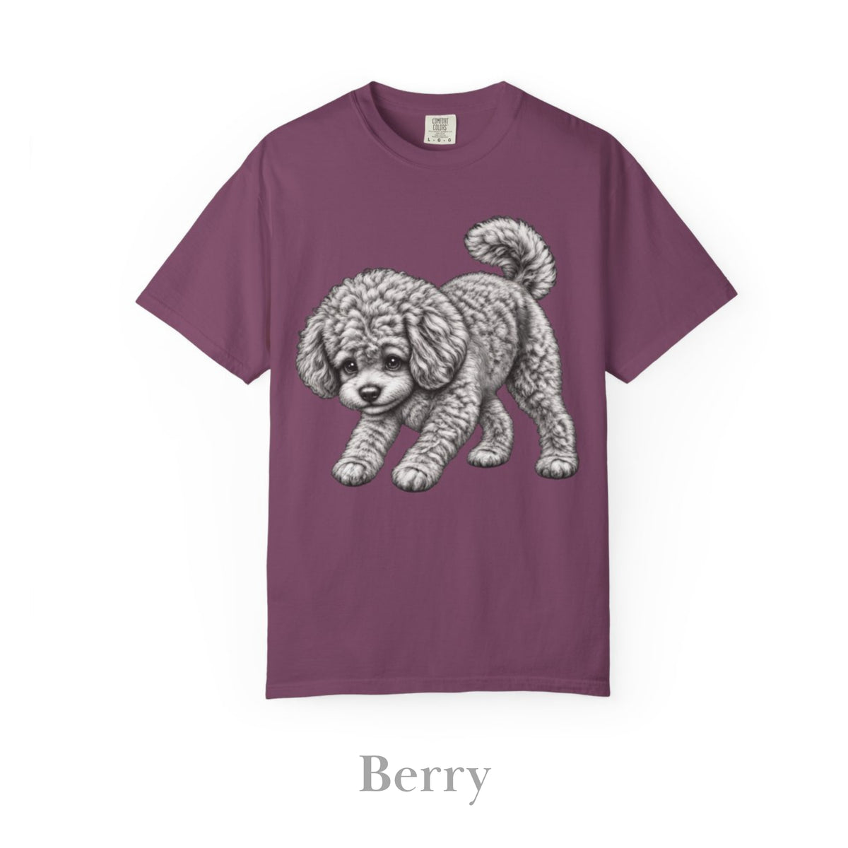 Toy Poodle, Illustrated Unisex T-Shirt | Exceptional Comfort