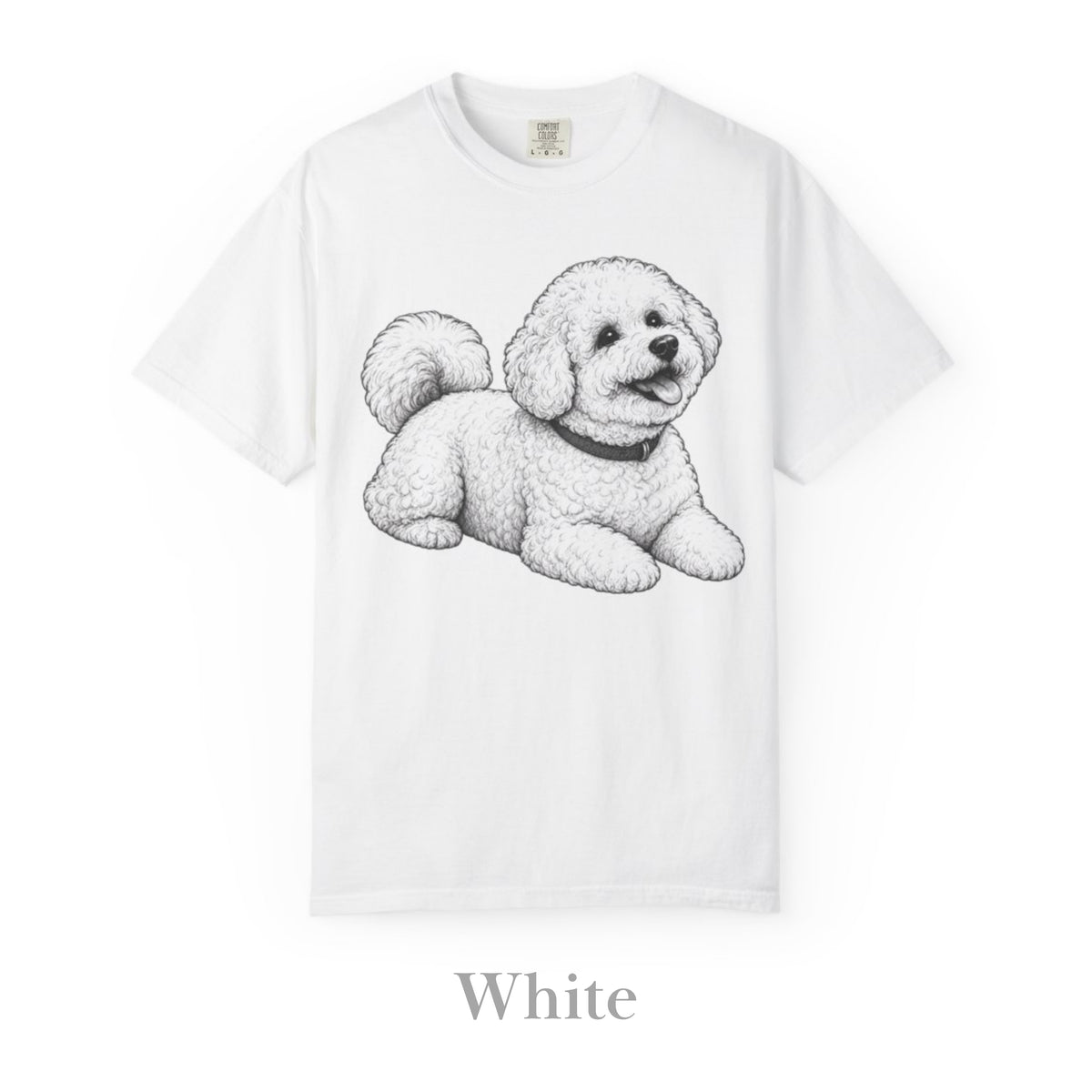 Bichon Frise, Illustrated Unisex T-Shirt | Exceptional Comfort
