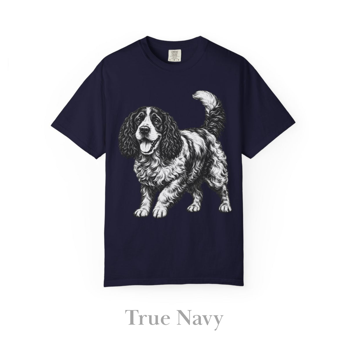 Cocker Spaniel, Illustrated Unisex T-Shirt | Exceptional Comfort