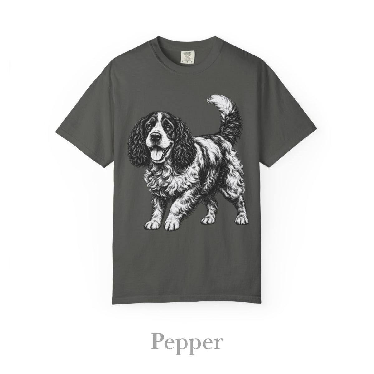 Cocker Spaniel, Illustrated Unisex T-Shirt | Exceptional Comfort