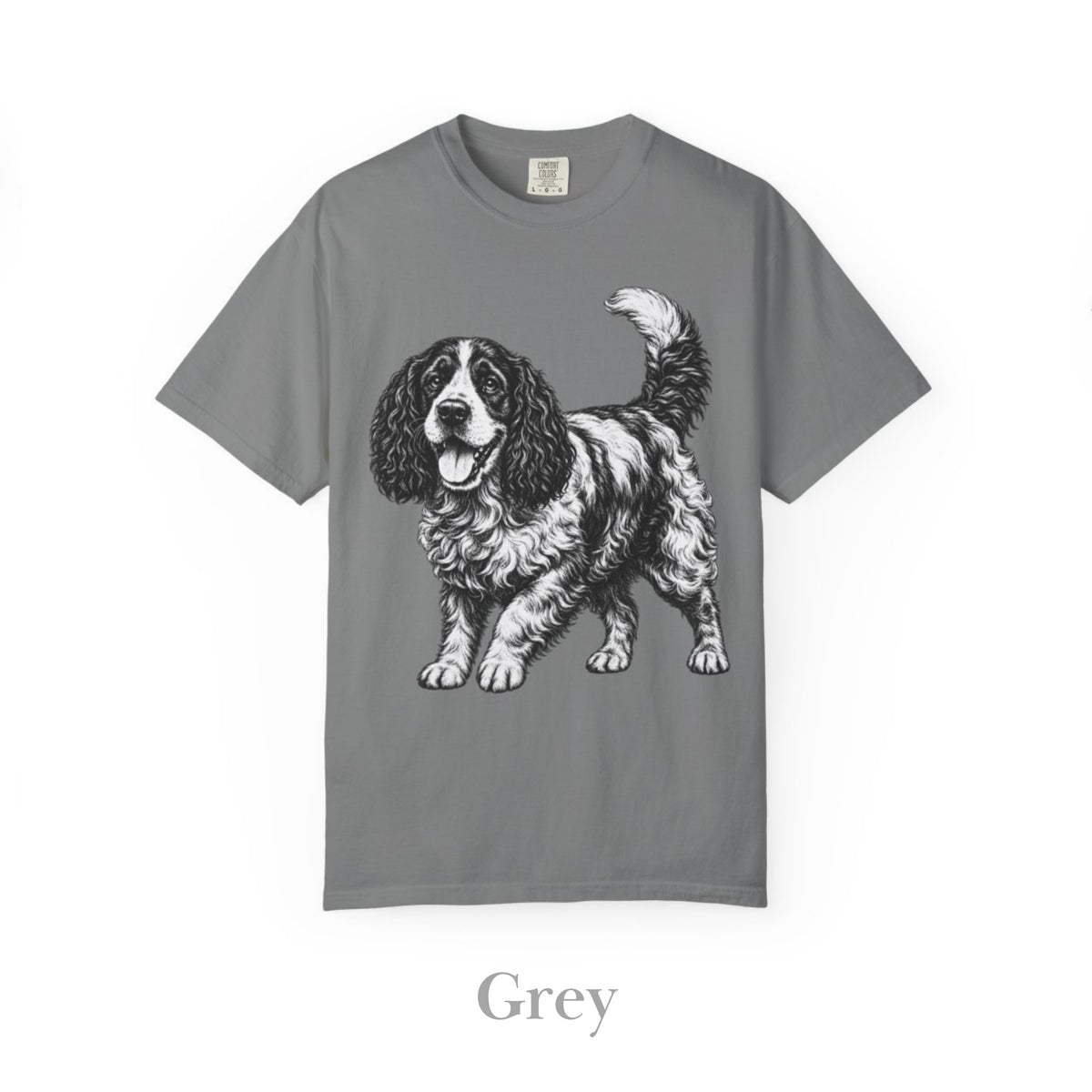 Cocker Spaniel, Illustrated Unisex T-Shirt | Exceptional Comfort