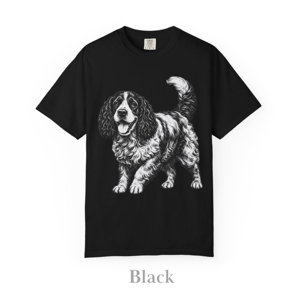 Cocker Spaniel, Illustrated Unisex T-Shirt | Exceptional Comfort