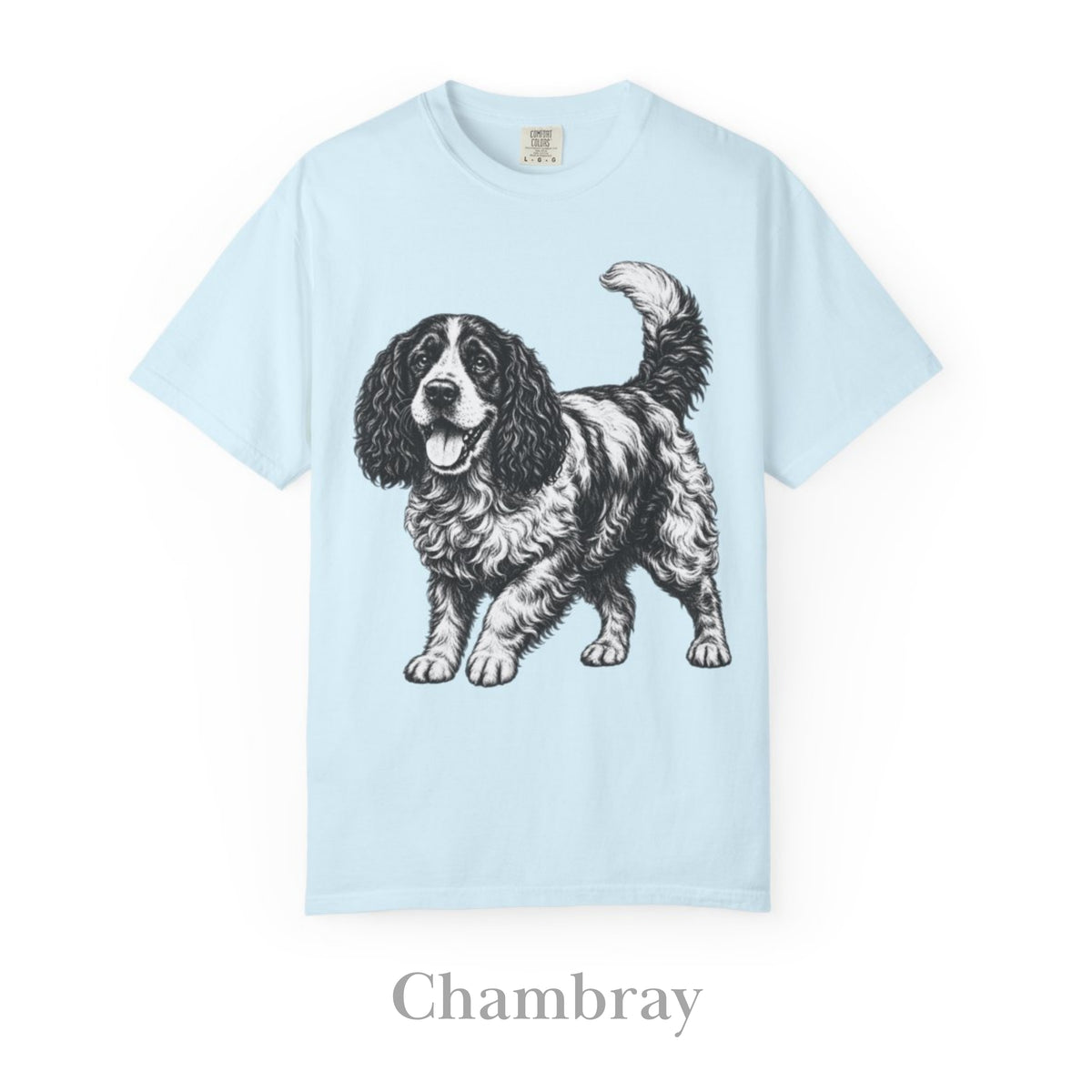 Cocker Spaniel, Illustrated Unisex T-Shirt | Exceptional Comfort