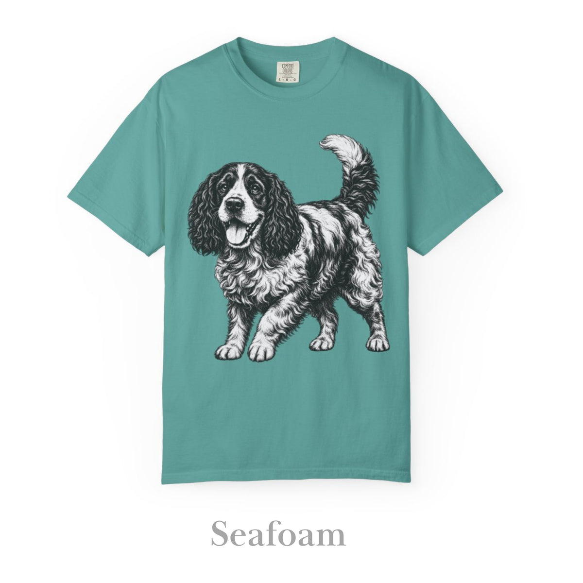 Cocker Spaniel, Illustrated Unisex T-Shirt | Exceptional Comfort