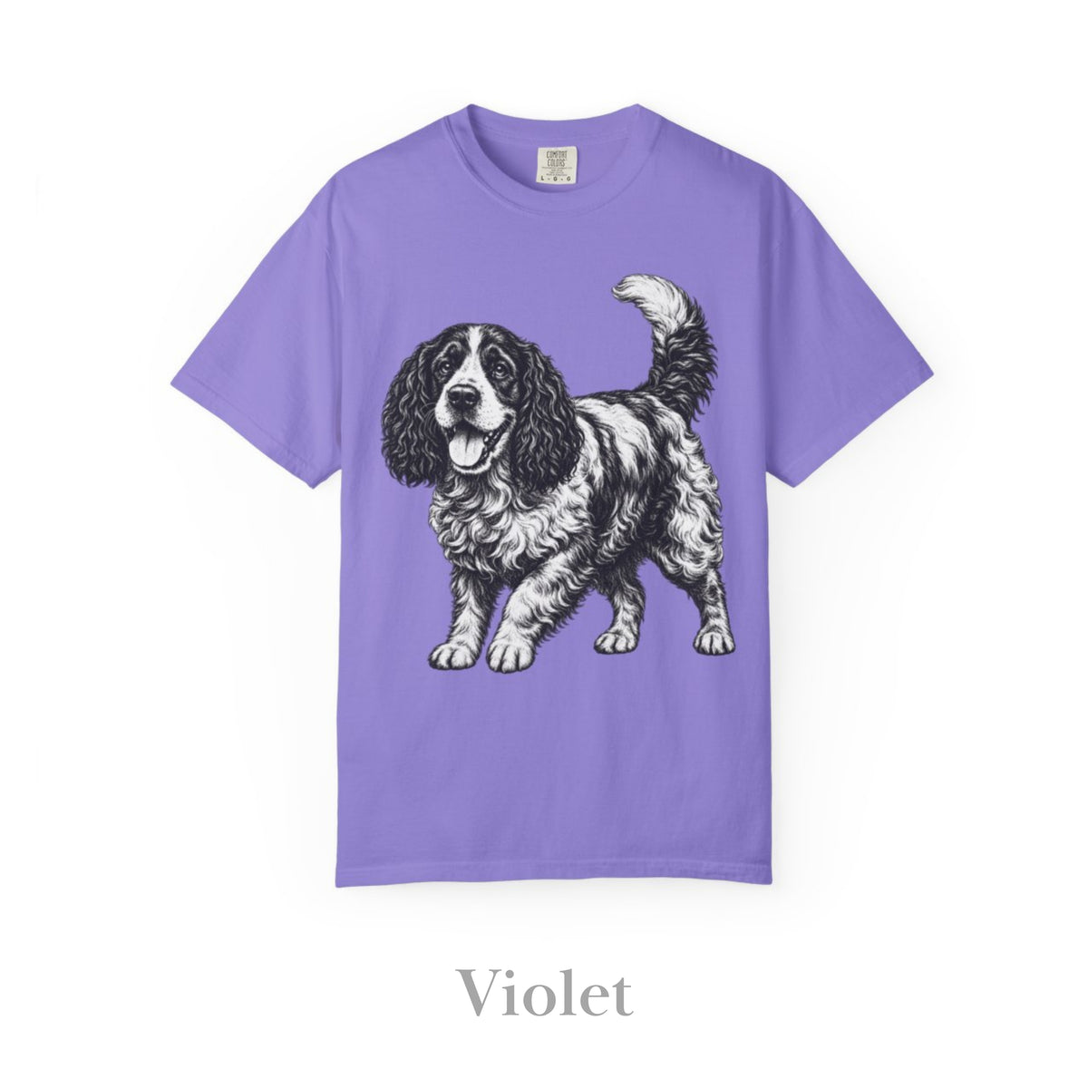 Cocker Spaniel, Illustrated Unisex T-Shirt | Exceptional Comfort