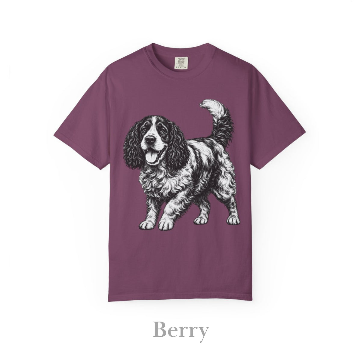 Cocker Spaniel, Illustrated Unisex T-Shirt | Exceptional Comfort