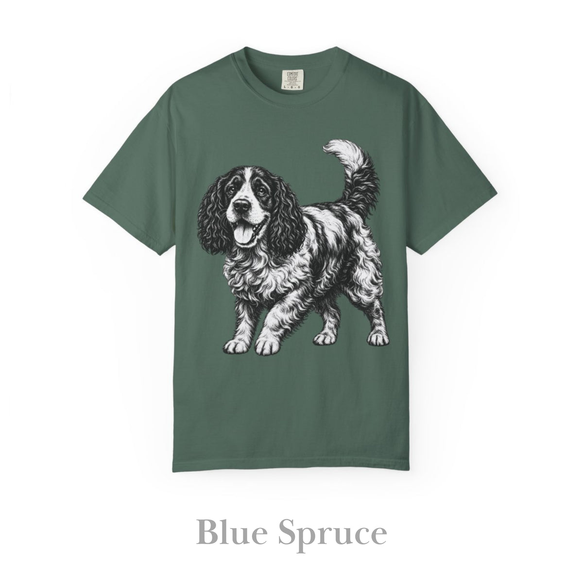 Cocker Spaniel, Illustrated Unisex T-Shirt | Exceptional Comfort
