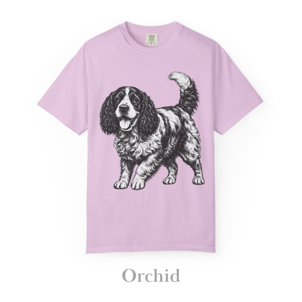 Cocker Spaniel, Illustrated Unisex T-Shirt | Exceptional Comfort