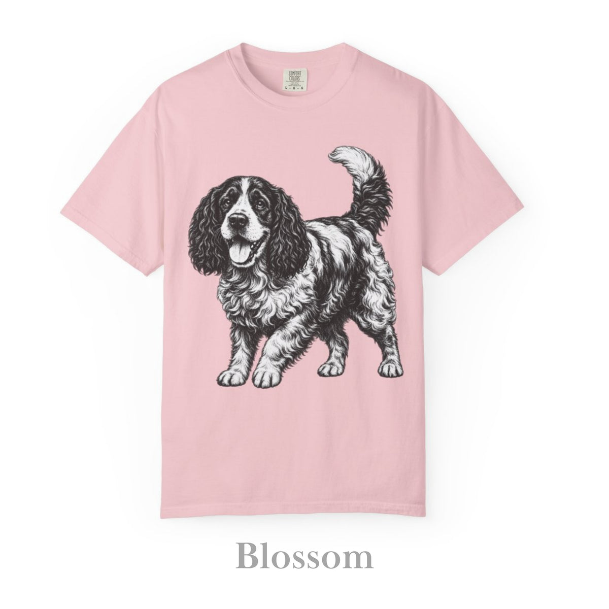 Cocker Spaniel, Illustrated Unisex T-Shirt | Exceptional Comfort