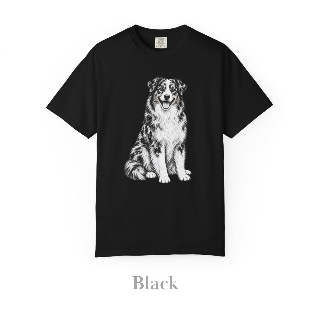 Australian Shepherd , Illustrated Unisex T-Shirt | Exceptional Comfort
