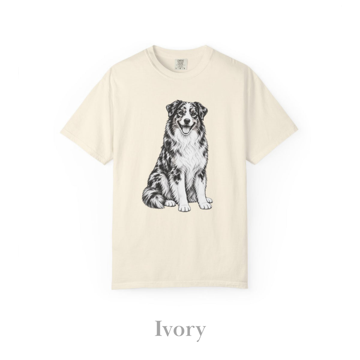 Australian Shepherd , Illustrated Unisex T-Shirt | Exceptional Comfort