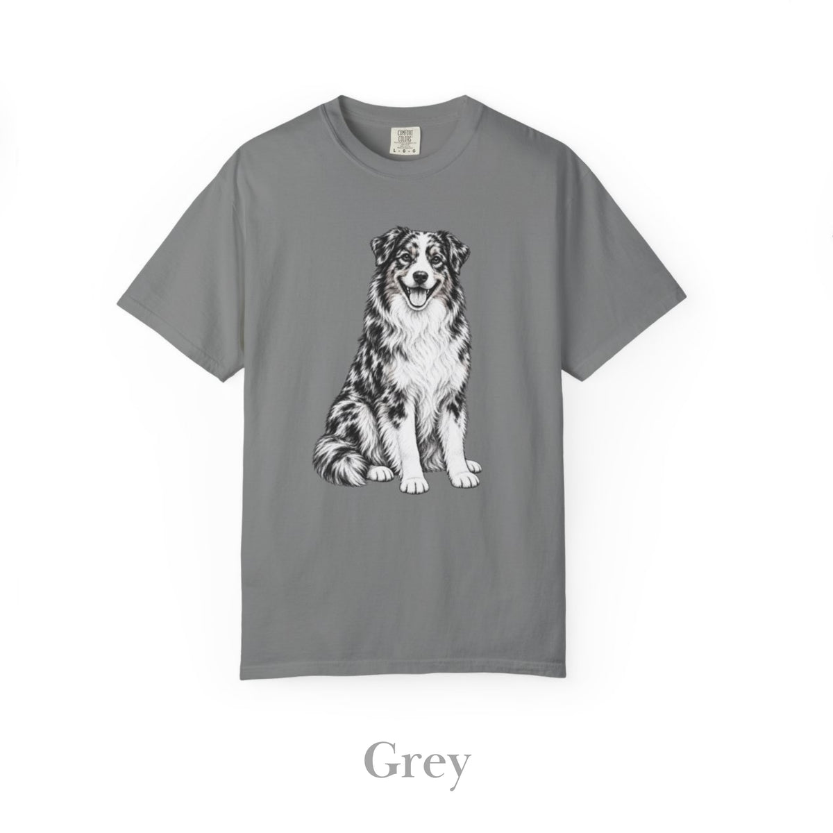 Australian Shepherd , Illustrated Unisex T-Shirt | Exceptional Comfort