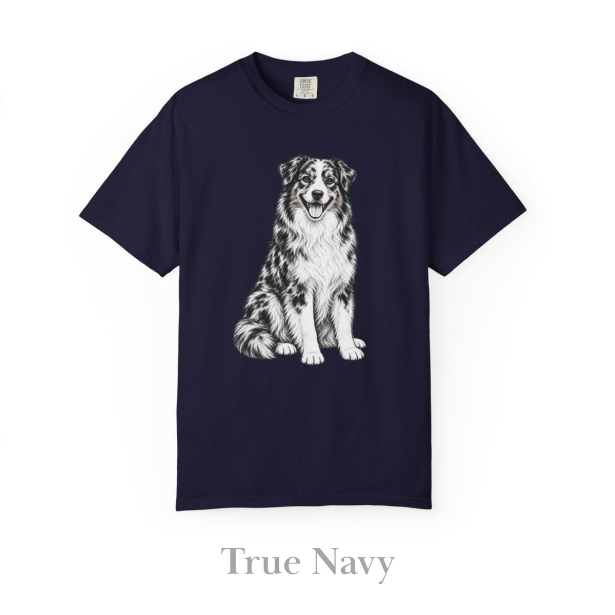 Australian Shepherd , Illustrated Unisex T-Shirt | Exceptional Comfort
