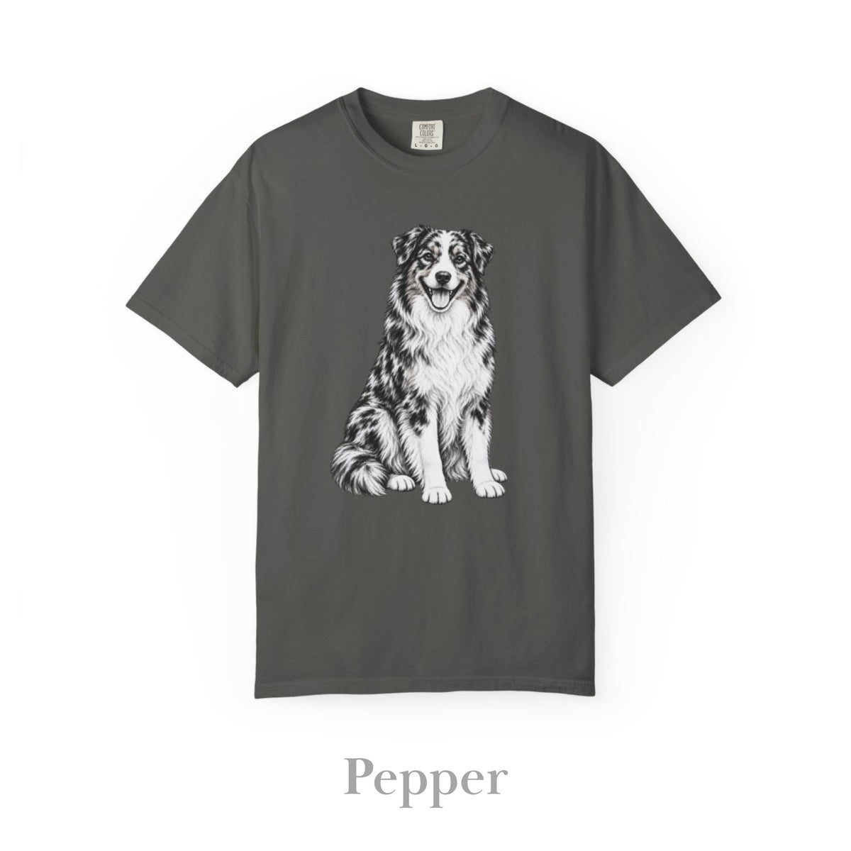 Australian Shepherd , Illustrated Unisex T-Shirt | Exceptional Comfort