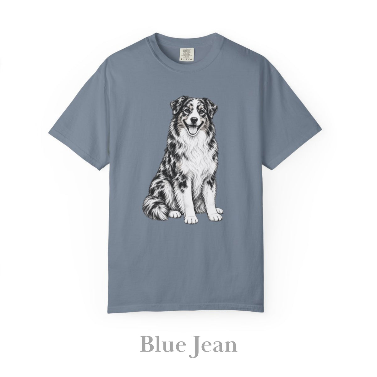 Australian Shepherd , Illustrated Unisex T-Shirt | Exceptional Comfort