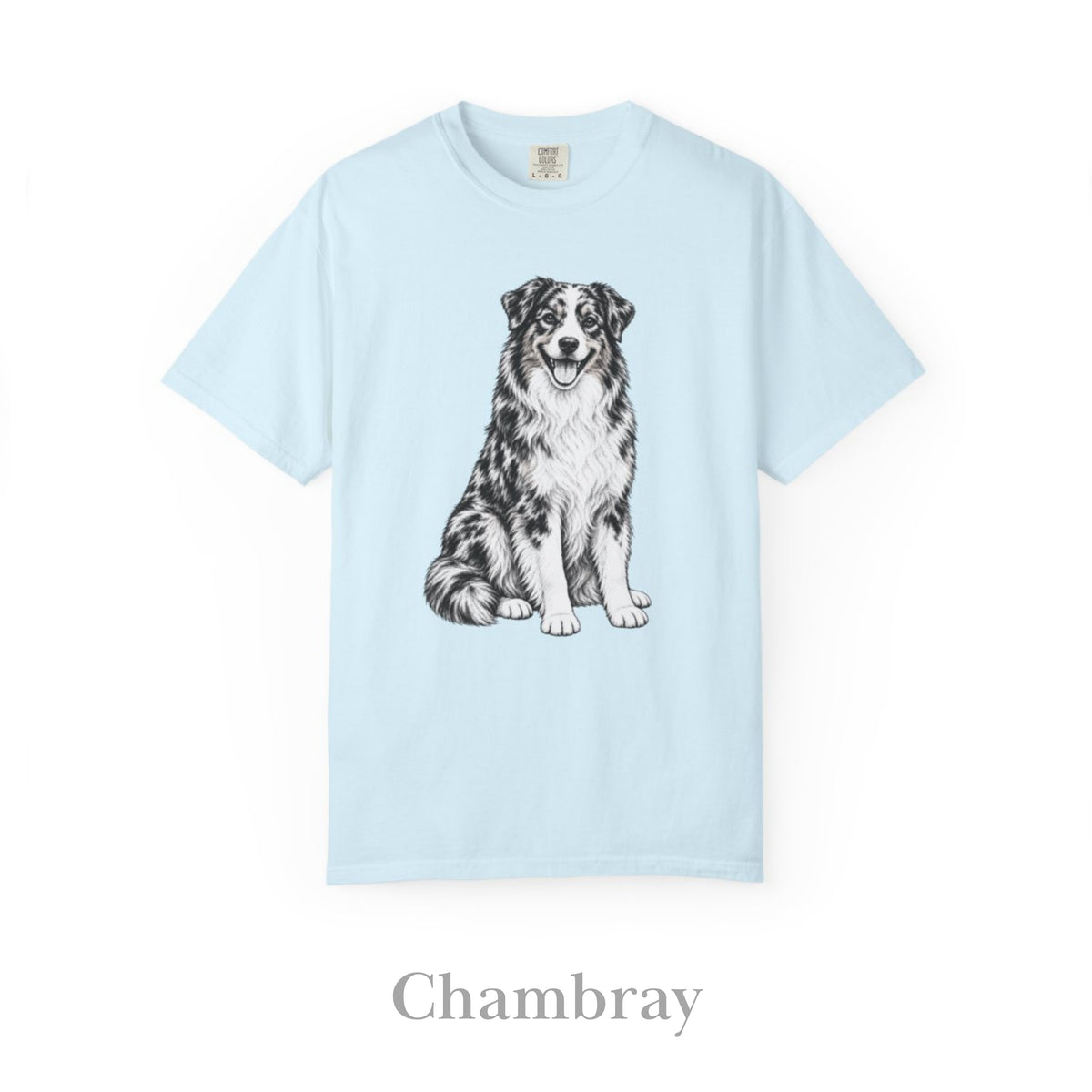 Australian Shepherd , Illustrated Unisex T-Shirt | Exceptional Comfort